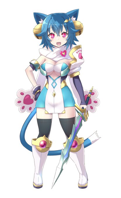 #ねこの日 
充電中のネコ勇者😬 