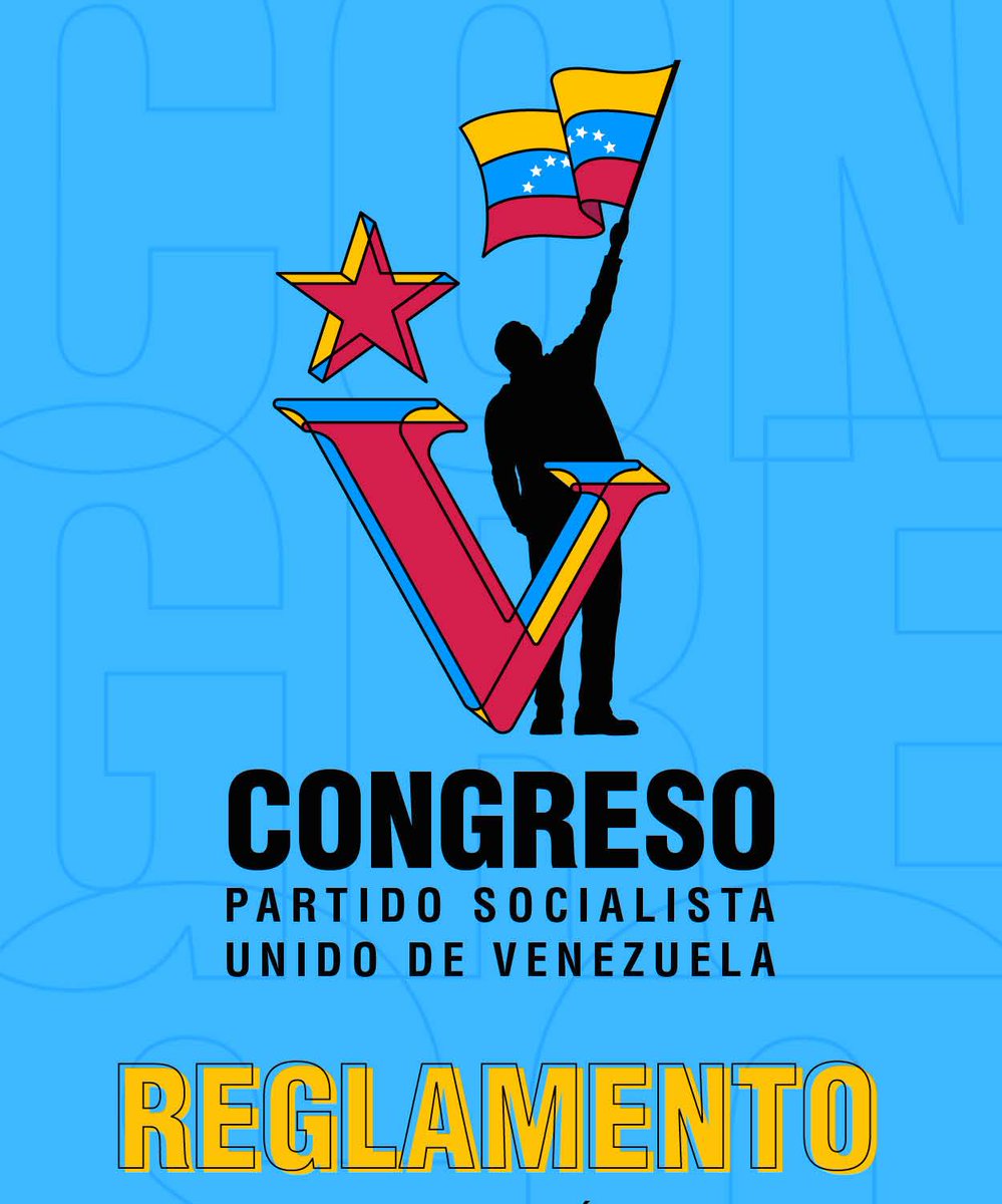 ¡LEE Y COMPARTE! 🔴🚩

Reglamento para la selección de las delegadas y delegados al V Congreso del PSUV y IV Congreso de la JPSUV

#Descarga: bit.ly/35bIBQd