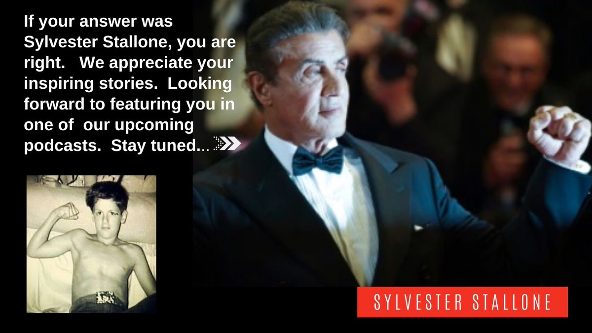 His name is Sylvester Stallone 
<a href="/CreedII/">Carlos vinicius</a>  <a href="/sophiastallone/">Sophia Stallone</a> @BillConti   
<a href="/RobertChartoff/">Robert Chartoff</a> @IrwinWinkler <a href="/michaelb4jordan/">Michael B. Jordan</a>
 #jenniferflavinstallone <a href="/EIFoundation/">EIF</a>