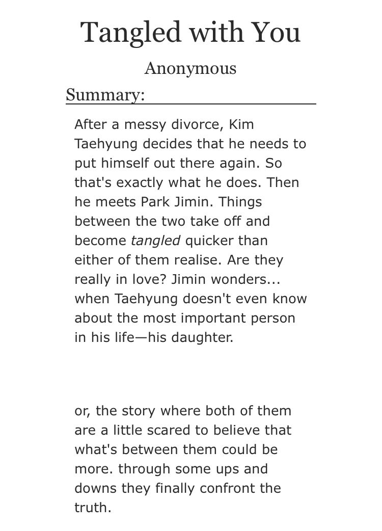 BTSDILFFEST's tweet photo. 🍒Tangled with You | ongoing | 3k

➖pairing: jimin &amp; taehyung;
➖tags: DILF kim taehyung, actual DILF park jimin, age gap, feelings realization, mild hurt/comfort, friends with benefits and more;
✅no archive warnings apply

🔗https://t.co/awO8KEP5rq https://t.co/8GL2zNZGHl