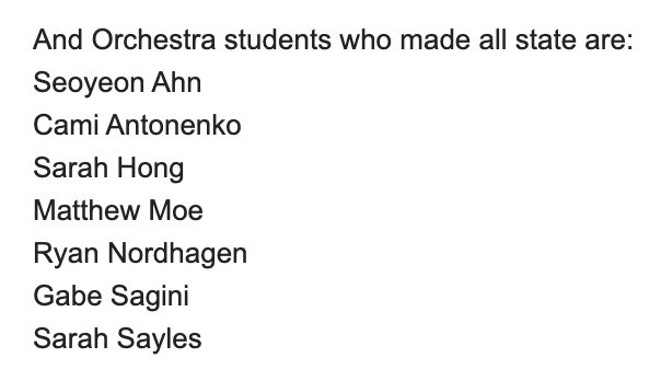 Congratulations to the students listed here who have been selected to perform at this year’s All State Music Festival!  Nice job Riders👏🏻 #RED #AllState <a href="/redriverchoirs/">Red River High School Choirs</a> <a href="/rr_orchestra/">Red River Orchestra</a>