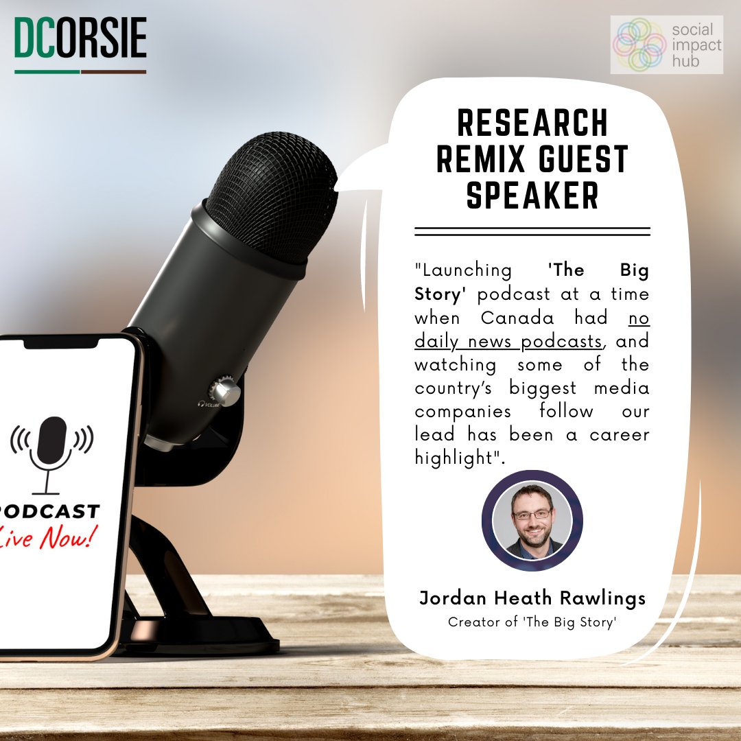 dc_socialimpact's tweet photo. Not sure how to start your own podcast? Here's your chance to learn from the best! Jordan Heath-Rawlings, host of @thebigstoryfpn will talk tomorrow @ 6 pm about what it takes to make a successful podcast from scratch. Registration open to all at https://t.co/23t8KeuRko https://t.co/lOx8X7uXCb