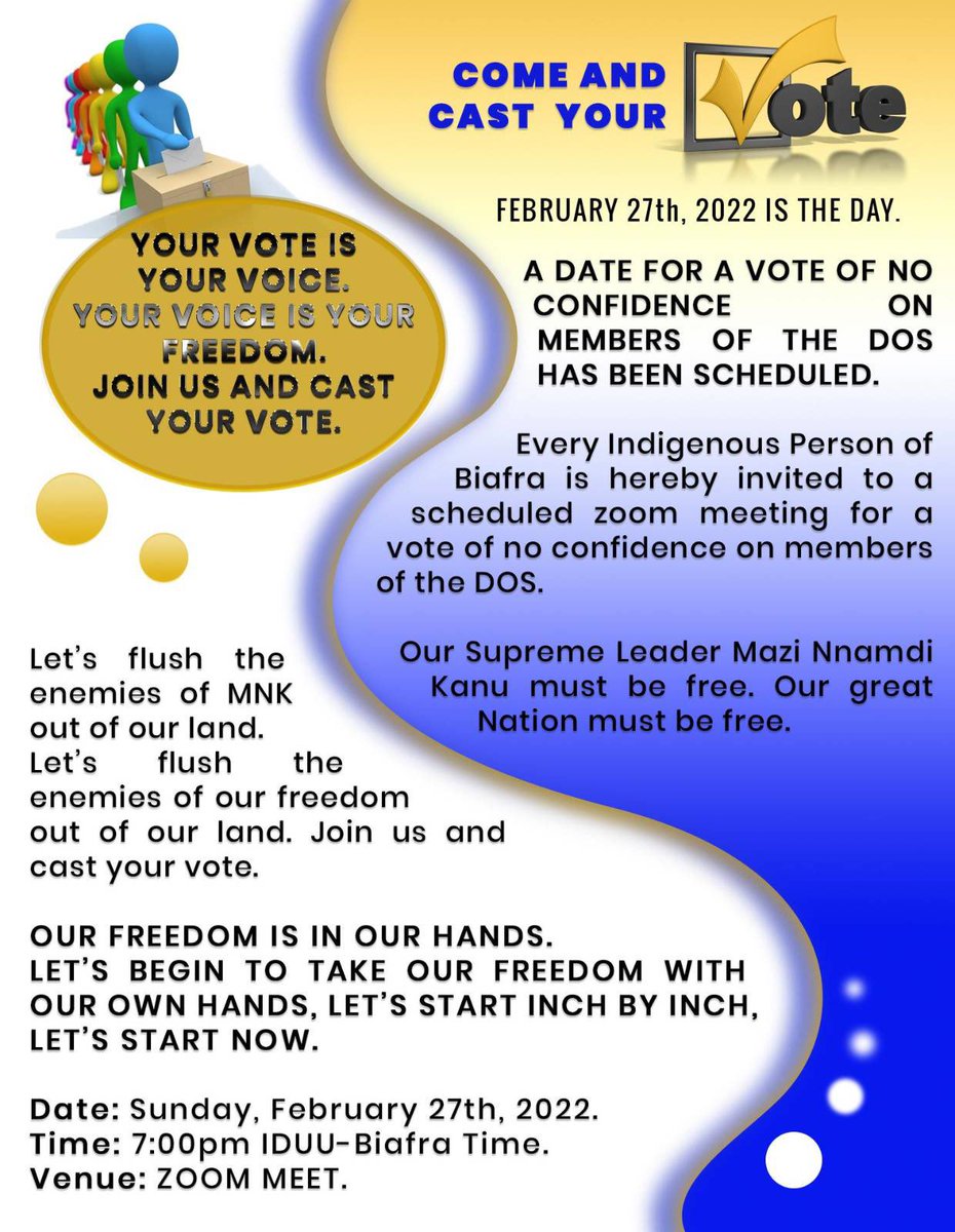 Nellyego's tweet photo. Oge Akaraka Erugo.

Let your voice be heard. Your voice is your Freedom. The voice of the people is the voice of the gods.
Come out in mass and vote. https://t.co/zmLAAy9DXI