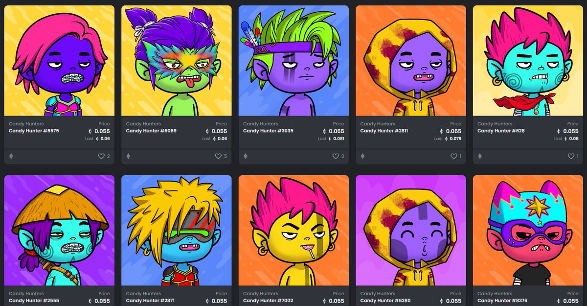 <a href="/CandyHuntersNFT/">Candy Hunters</a> I have a feeling that it won't stay long at this floor. The art is just straight 🔥