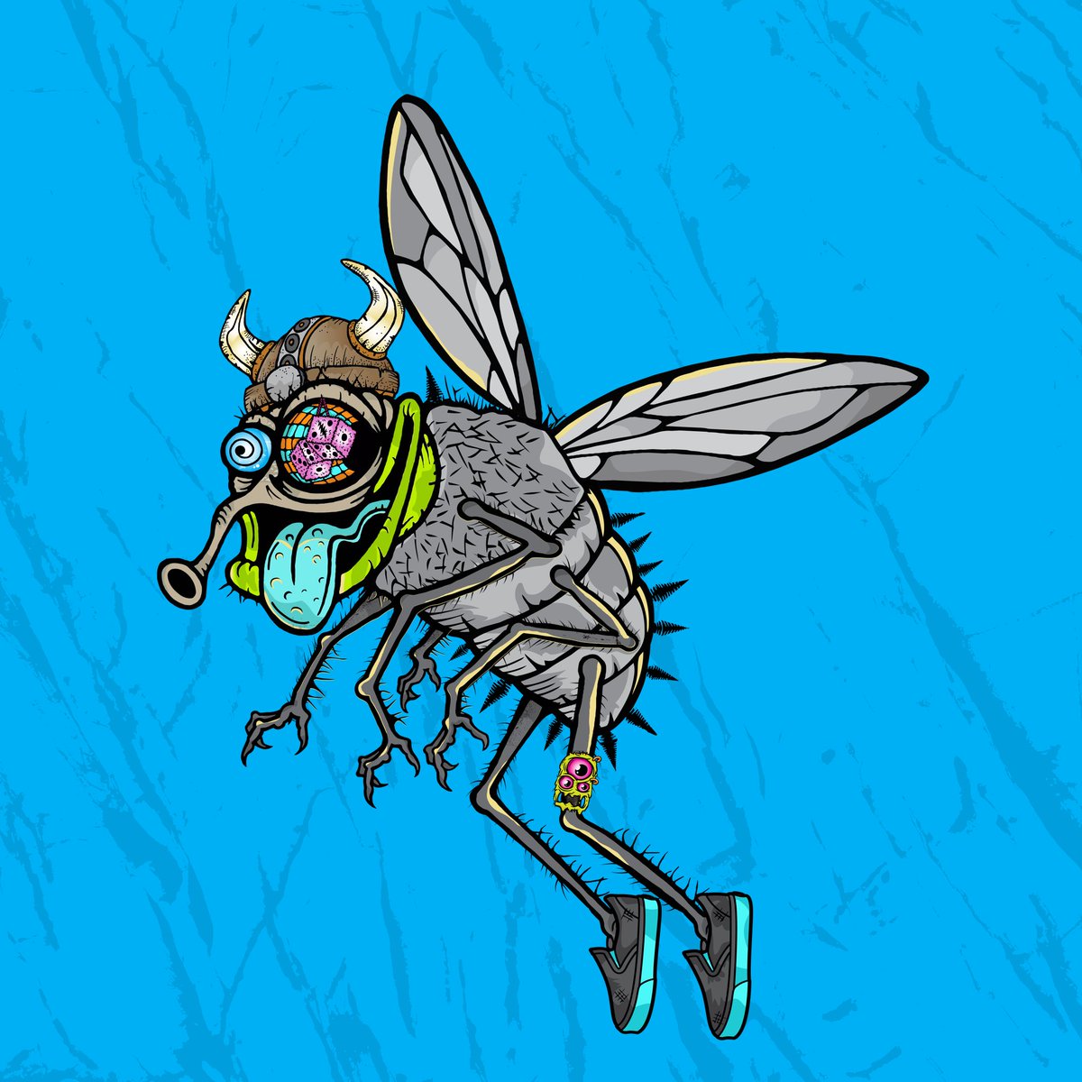 DCZ2136's tweet photo. Another gem I was lucky enough to mint yesterday thanks to @ApeRaffle !! 11 traits and the detail is really next level art!! Mint is almost sold out so make sure you don’t miss out!! #funkyflies #getfunky #14andcounting #NFTs #Minting #NFTCommunity @funky_flies https://t.co/yvUNb4BL0d