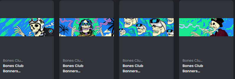 <a href="/BonesClub_NFT/">Bones Club</a> banner full set! Let's go! 😎