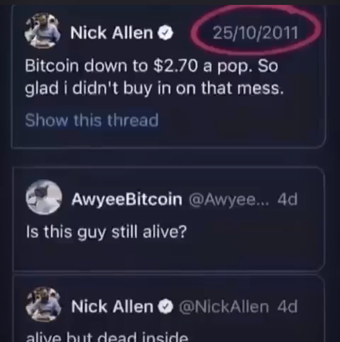cavellanderson's tweet photo. OMI Holders need to consider what side you’re on. You have someone presenting crazy cases for $10 all backed by logic and others fearful of hitting 20 cent backed by nothing but delays that’s existed in business since the beginning of time. Don’t end up like this: 🤷🏾‍♂️ https://t.co/d0AvYo1axX