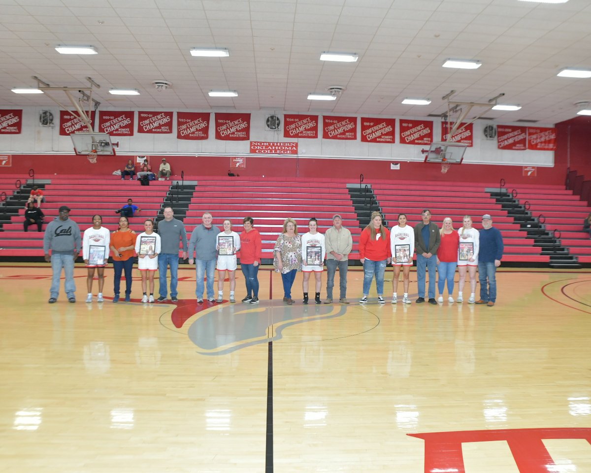 NOC Tonkawa Women's Basketball Sophomore Night.  #N_O_C 🤘