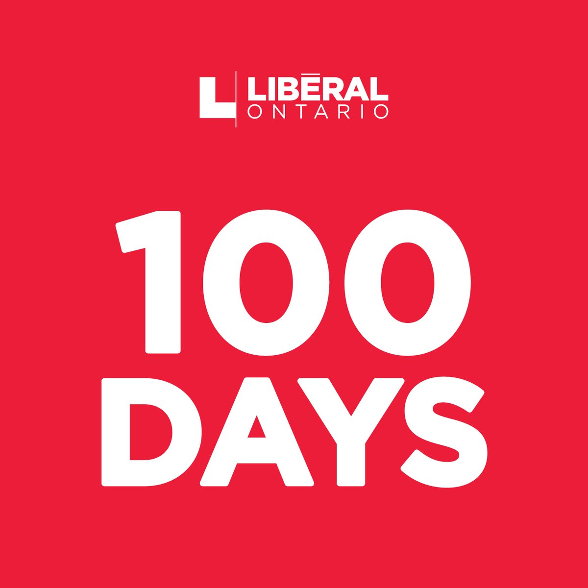 It's time for real leadership in Ontario. Our <a href="/OntLiberal/">Ontario Liberal Party | Parti Libéral de l'Ontario</a> team is listening to Ontarians every day, and in 100 days when we head to the polls, we can defeat Doug Ford's Conservatives with strong ideas that will deliver a better future for all. #onpoli