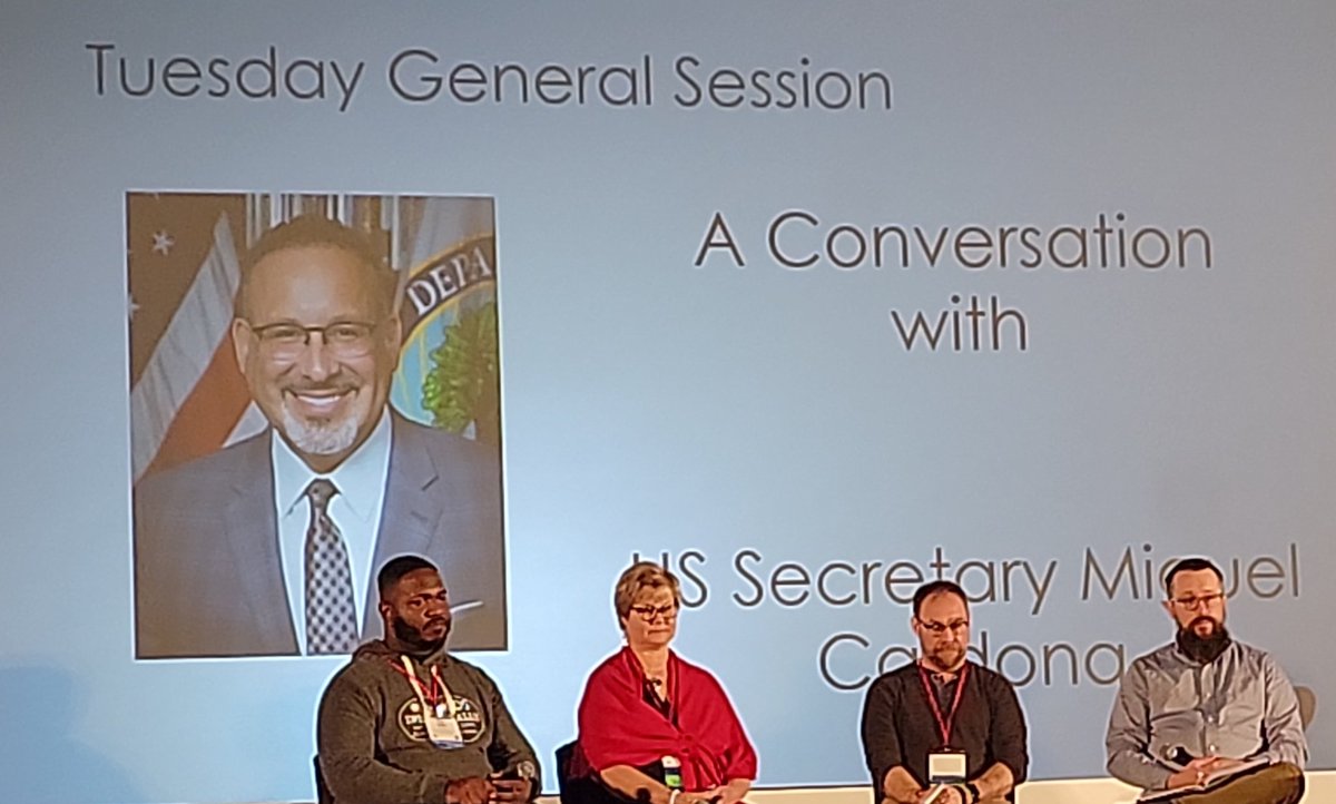 Awesome Keynote discussion this morning from @SecCardona and panel addressing a range of important #studentfocused topics!
@principalest #Tss2022atn #traumainformed  #k12schools #traumalens #postpandemiceducation #schooltoprisonpipeline #traumainformedschoollaw @AppelYostZee