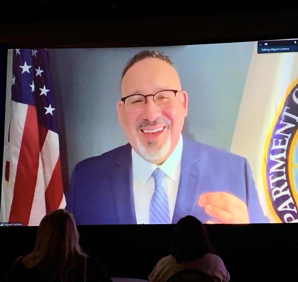 KreherSheri's tweet photo. Our Secretary of Education is committed to trauma-informed practices in our schools! Thank you #SecCardona #TSS2022ATN #gvboces https://t.co/SRt0p9z8ba