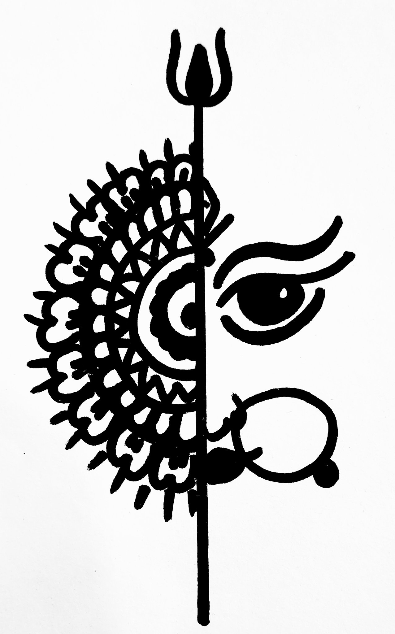 Durga Drawing Maa - Durga Maa Art Png, Transparent Png , Transparent Png  Image - PNGitem