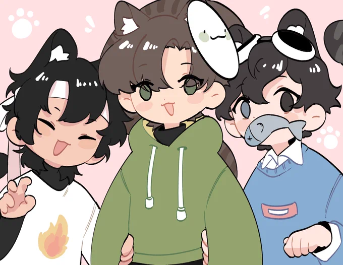It's neko day ねこの日‼️‼️

(Because today is 2/22 and 2 in Japanese sounds like cat meowing)

#ねこの日  #dreamteamfanart #dreamfanart #sapnapfanart #georgenotfoundfanart 