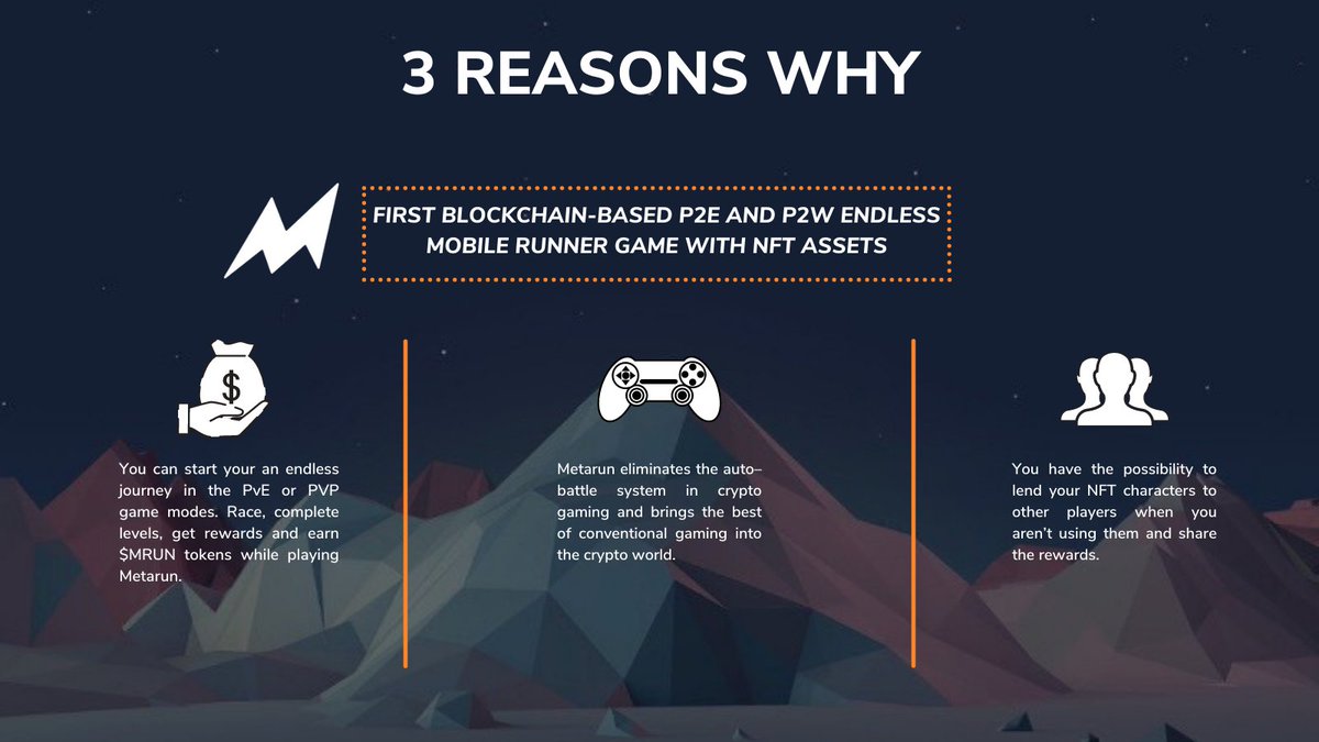 MoonrockCapital's tweet photo. 🚀3 REASONS WHY🚀

Super excited for the $MRUN TGE of our guys @MetarunGame this Sunday.

➡️ https://t.co/vnEE16lYxS

Check out our 3⃣ main reasons why we believe in this project besides great partners like @GenblockCapital, @0xPolygon and @Magnus_fund 🤝 https://t.co/it6vrSXwdw