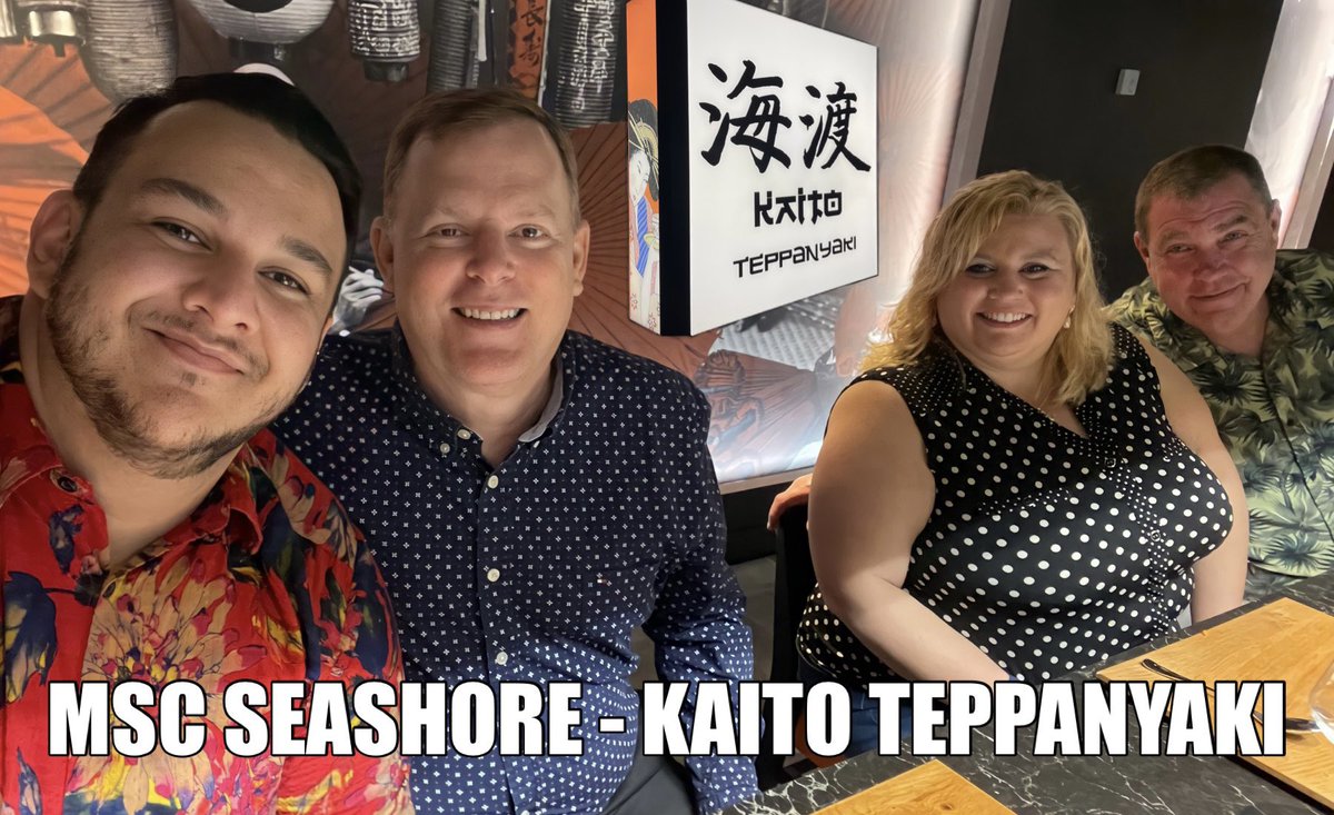 Hey GR Mates, new vlog is up on the channel!
MSC Seashore Kaito Teppanyaki! Check it out.
#msccruise #msc #mscseashore #teppanyaki #kaito #hibachi 

youtu.be/PMzepqKFHnQ
