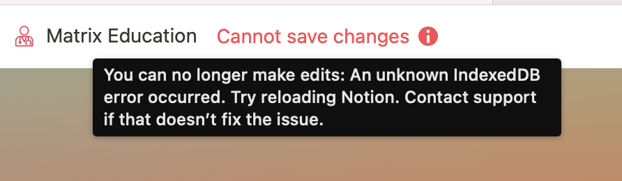 omg please help :( any notion users come across this message before? <a href="/NotionHQ/">Notion</a> <a href="/thenotionbar/">the notion bar</a> #notion