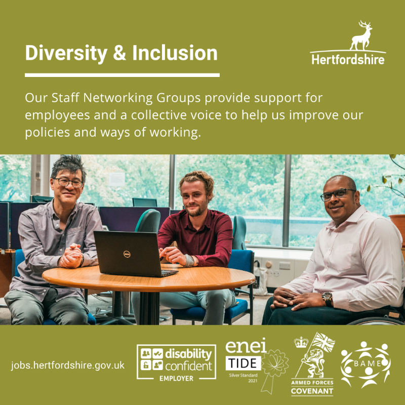 hcccareer's tweet photo. Our Staff Networking Groups provide support for employees and a collective voice to help us improve our policies and ways of working. 

#MakingInclusionPartOfOurDNA https://t.co/vUBoq1168G