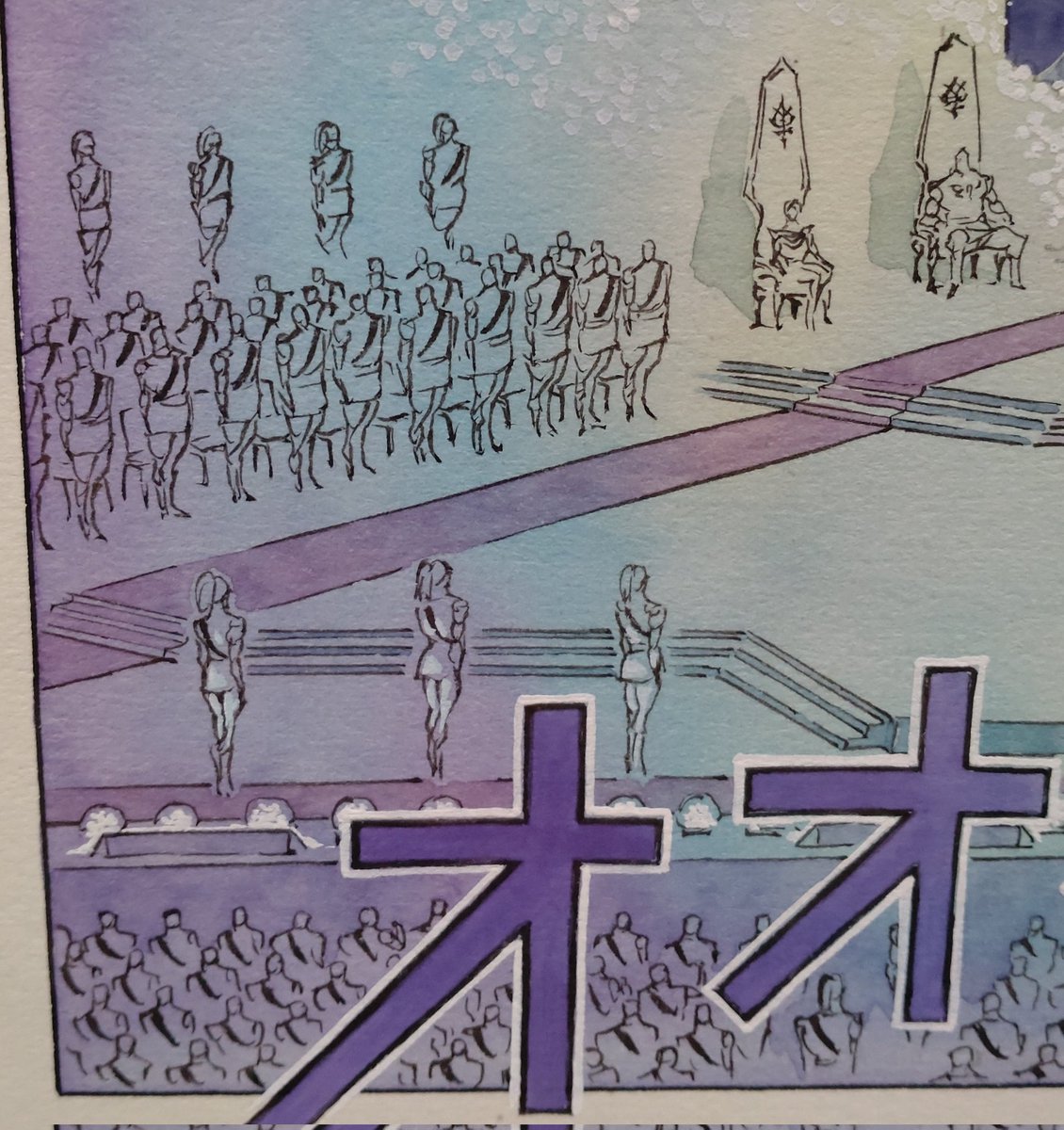 #THE_ORIGIN展 にも行ってきました! 
安彦さんの原画を一度にこんなに沢山見られるなんて……いつまでも居たい空間でした。こんなところまでハッキリと見られます……! 