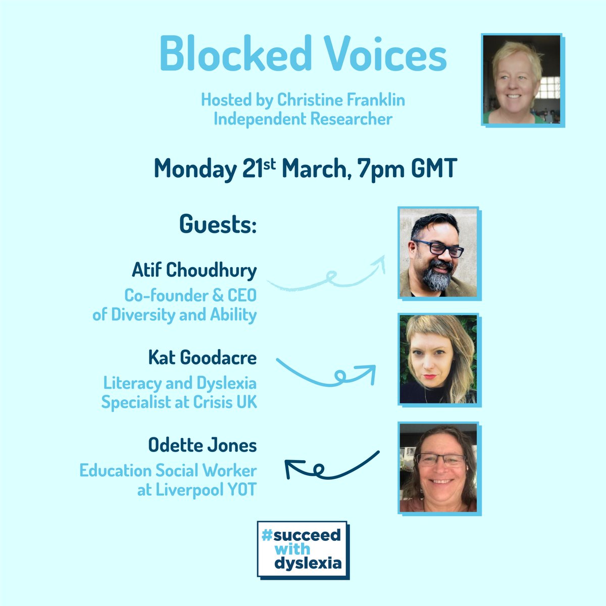 Jack Churchill OBE 🇺🇦 (@jackthetweet) on Twitter photo Fantastic line up for this webinar on educational provision for vulnerable adult learners. "Blocked Voices" with leading educators and researchers. <a href="/AtifChoudhury/">Atif Choudhury</a> <a href="/Literacy_Kat/">Kat Goodacre (She/Her)</a> <a href="/JuliaClouter/">Julia Clouter</a> <a href="/Prison_Learning/">Prisoner Learning Alliance</a> <a href="/PrisonersEd/">Prisoners' Education Trust</a> #dyslexia #Literacy okt.to/7J0vwK Fantastic line up for this webinar on educational provision for vulnerable adult learners. "Blocked Voices" with leading educators and researchers. <a href="/AtifChoudhury/">Atif Choudhury</a> <a href="/Literacy_Kat/">Kat Goodacre (She/Her)</a> <a href="/JuliaClouter/">Julia Clouter</a> <a href="/Prison_Learning/">Prisoner Learning Alliance</a> <a href="/PrisonersEd/">Prisoners' Education Trust</a> #dyslexia #Literacy okt.to/7J0vwK