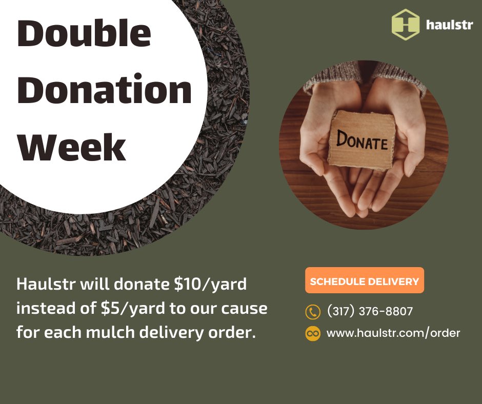 Spring is right around the corner! Reserve your spring mulch delivery next week (2/28-3/6) and <a href="/HaulstrIndy/">Haulstr</a> will double their donations in support of our chapter. $10/yd instead or $5/yd. Order here: haulstr.com/als/