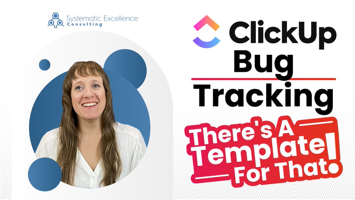 AmalieShaffer's tweet photo. Check out my latest video where I review @clickup's FREE Bug Tracking Template.
✔ Automatically track new bugs as they come in
✔ Track the entire process
✔ Get notified of the latest updates.

Click to watch: https://t.co/cNITYguYQT

#clickuptemplates #clickup #bugtracking https://t.co/TQCdFOXypG