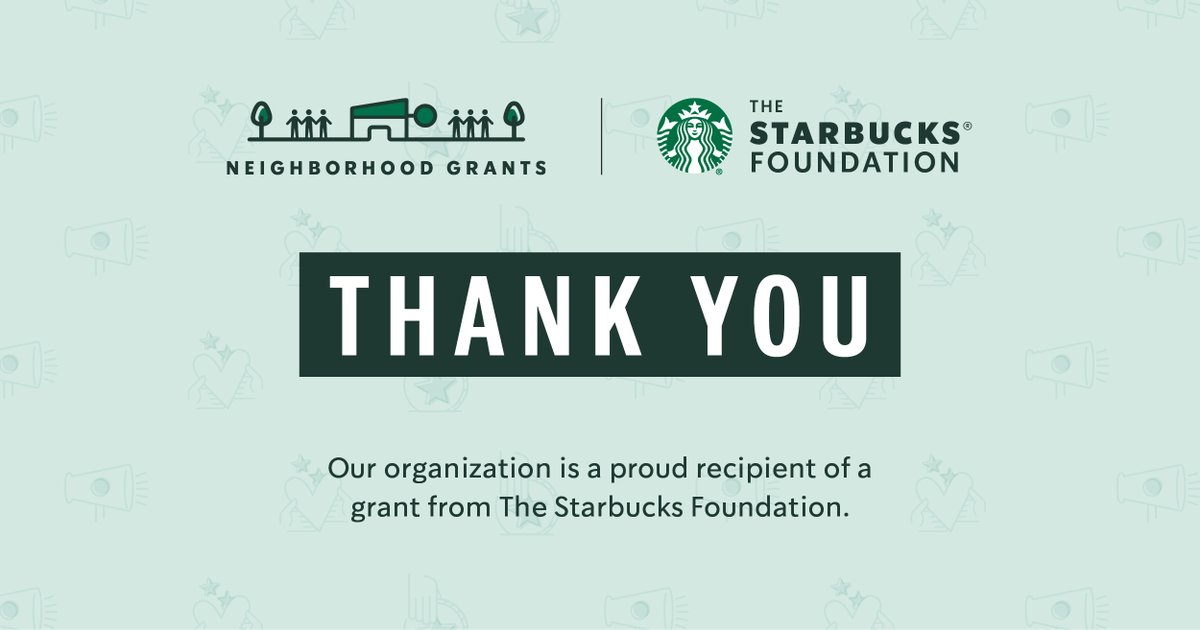 Thanks to Starbucks partners (employees) and The @Starbucks Foundation for recognizing how we make our communities stronger. #NeighborhoodGrants
twitter.com/StarbucksNews/…