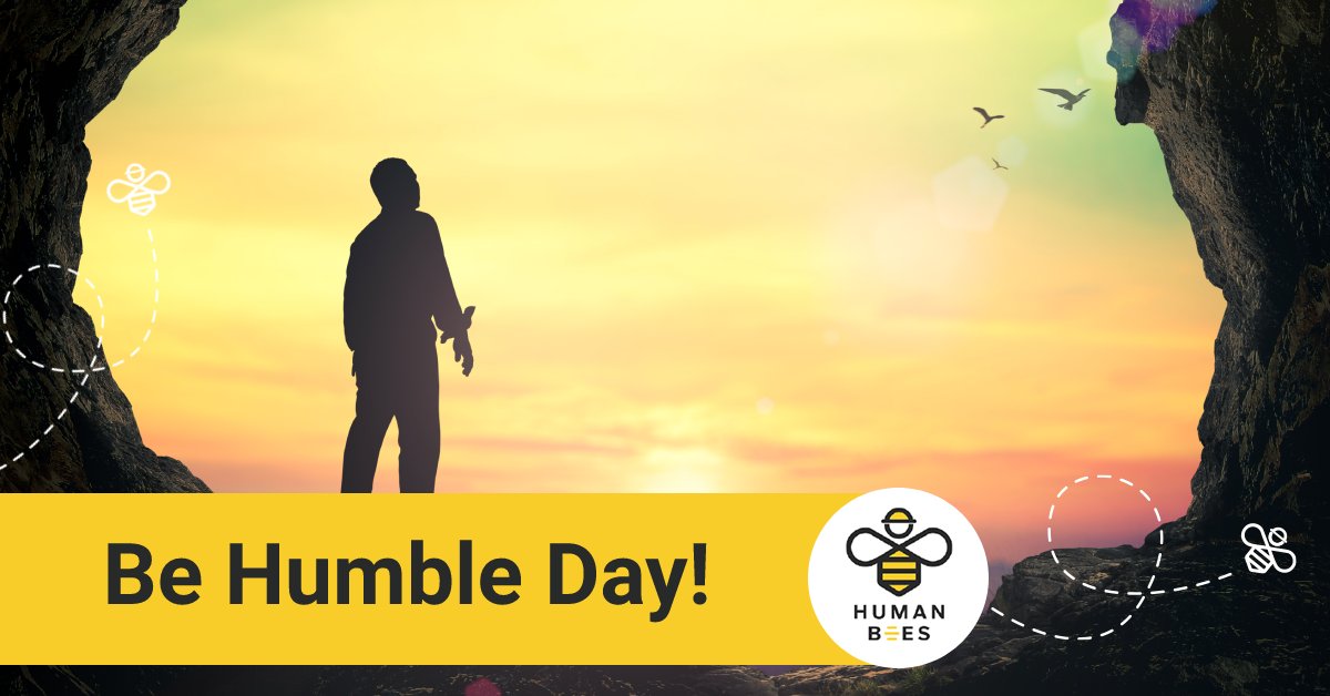 humanbeesinc's tweet image. Today is Be Humble Day.

It is a day to listen to others, accept our errors &amp;amp; weaknesses and work on making them better. 🌟

nsl.ink/3DAQ #HumanBees #BeHumbleDay #ListenToOthers
