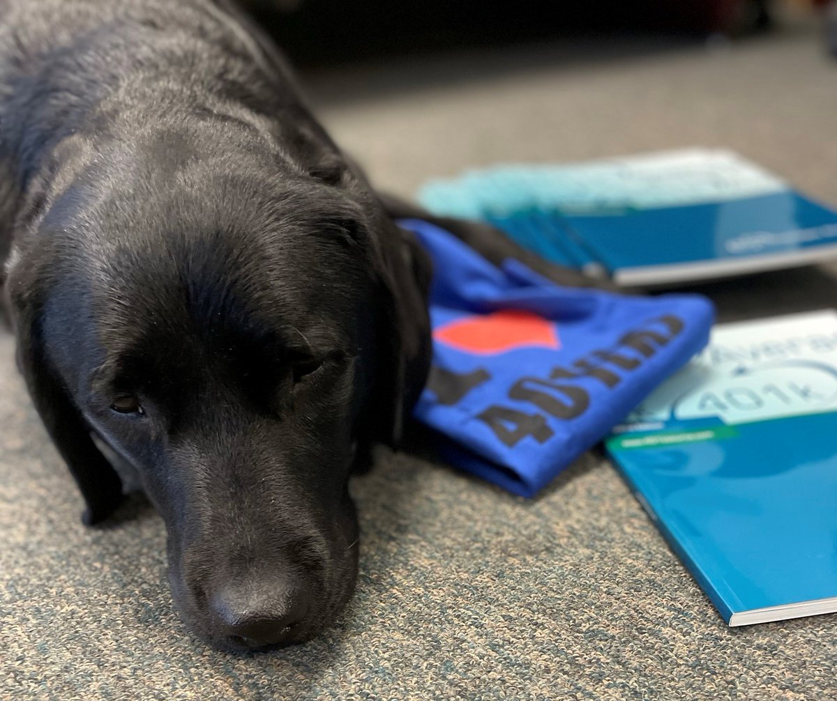 401k_source's tweet photo. Luna has been hard at work fetching and shipping the new 401k Averages Book 22nd Edition.   Grab your copy here to see how 401(k) Fees continue to decline. https://t.co/TuoOtezPYN   #401kfees #401k #401kfeebenchmarking #dogsintheoffice #officedogs #401kbookofaverages https://t.co/G4jHn0qsdH