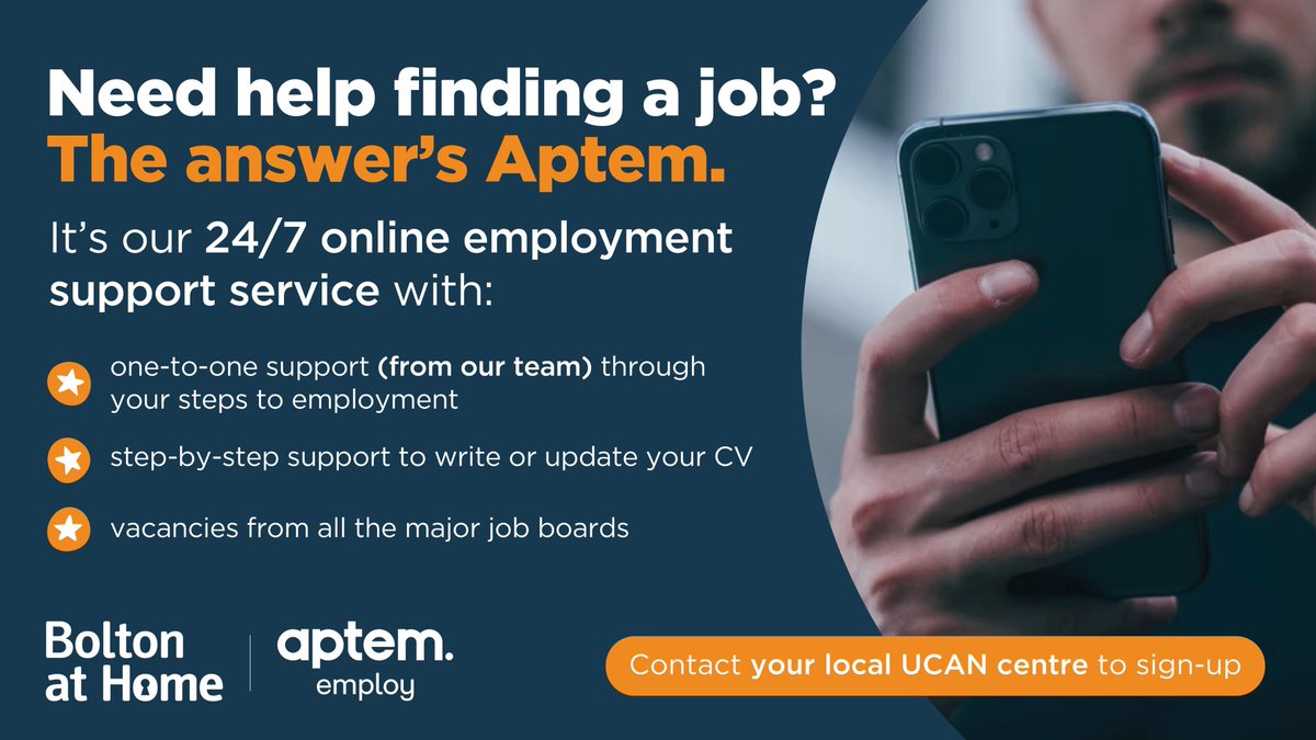 Hey #Bolton Look what's new. If you're looking for work and need some help check this out. Great tools to help you find work and it's FREE! Contact your local #UCAN Centre #jobsearch #Jobs #jobseekers #employment #support #housing