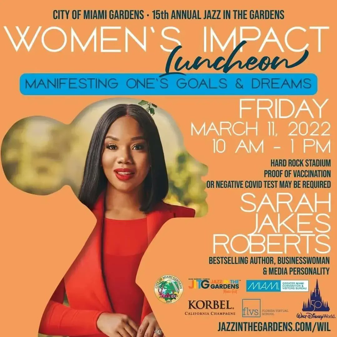SANelsonPR's tweet photo. #WomensHistoryMonth w/ JITG and special guest, Sarah Jakes Roberts and hosted by the “Vogue Attorney” Natasha Frujen Mayne.✨
Tickets available now: https://t.co/gFFDestxfI.
#WILatJITG2022 #JITG2022 #NelsonPR https://t.co/EubwxzEiPp
