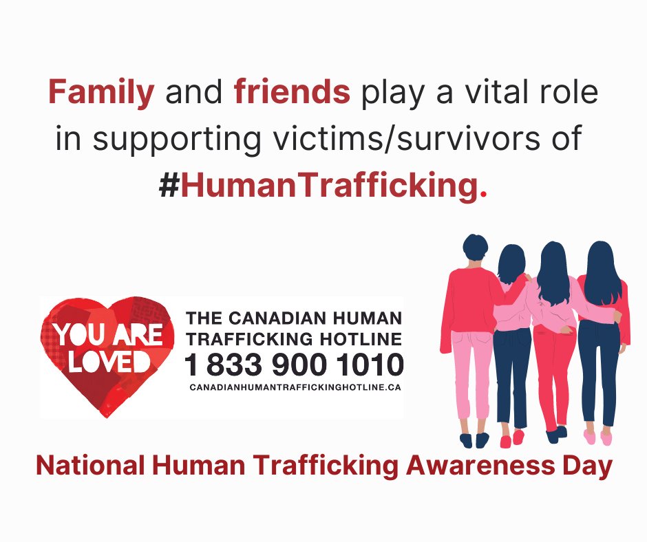 Today is #HumanTraffickingAwarenessDay, as recognized by the House of Commons. This day helps bring awareness to the magnitude of modern-day slavery in Canada and abroad and encourages Canadians to take steps to combat human trafficking. For more, visit canadianhumantraffickinghotline.ca