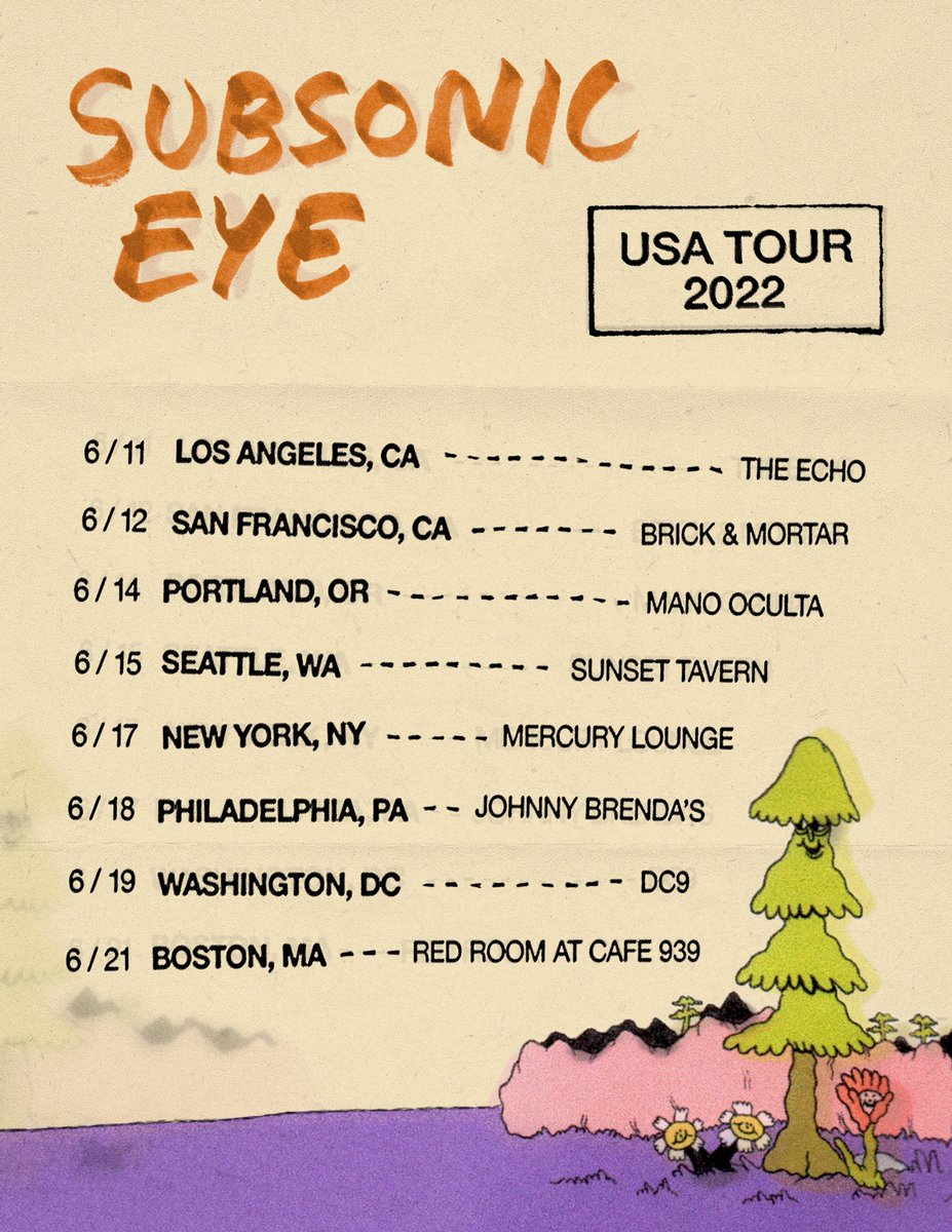 SubsonicEye's tweet image. ✨We'll be heading over to the 🇺🇸 USA 🇺🇸 for the 1st
time in June!! 🌿 Tickets for the shows will go on sale
this Friday (25 Feb)!! 😋.