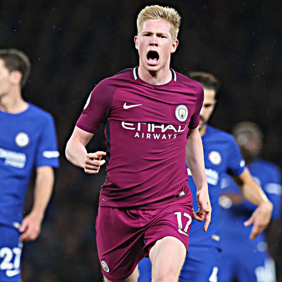 mcfc_lads's tweet photo. Kevin De Bruyne says his favourite goal for City came at Stamford Bridge in 2017, because of “what it meant for the team”. 

[@ManCity] https://t.co/b5Scf9VmZc