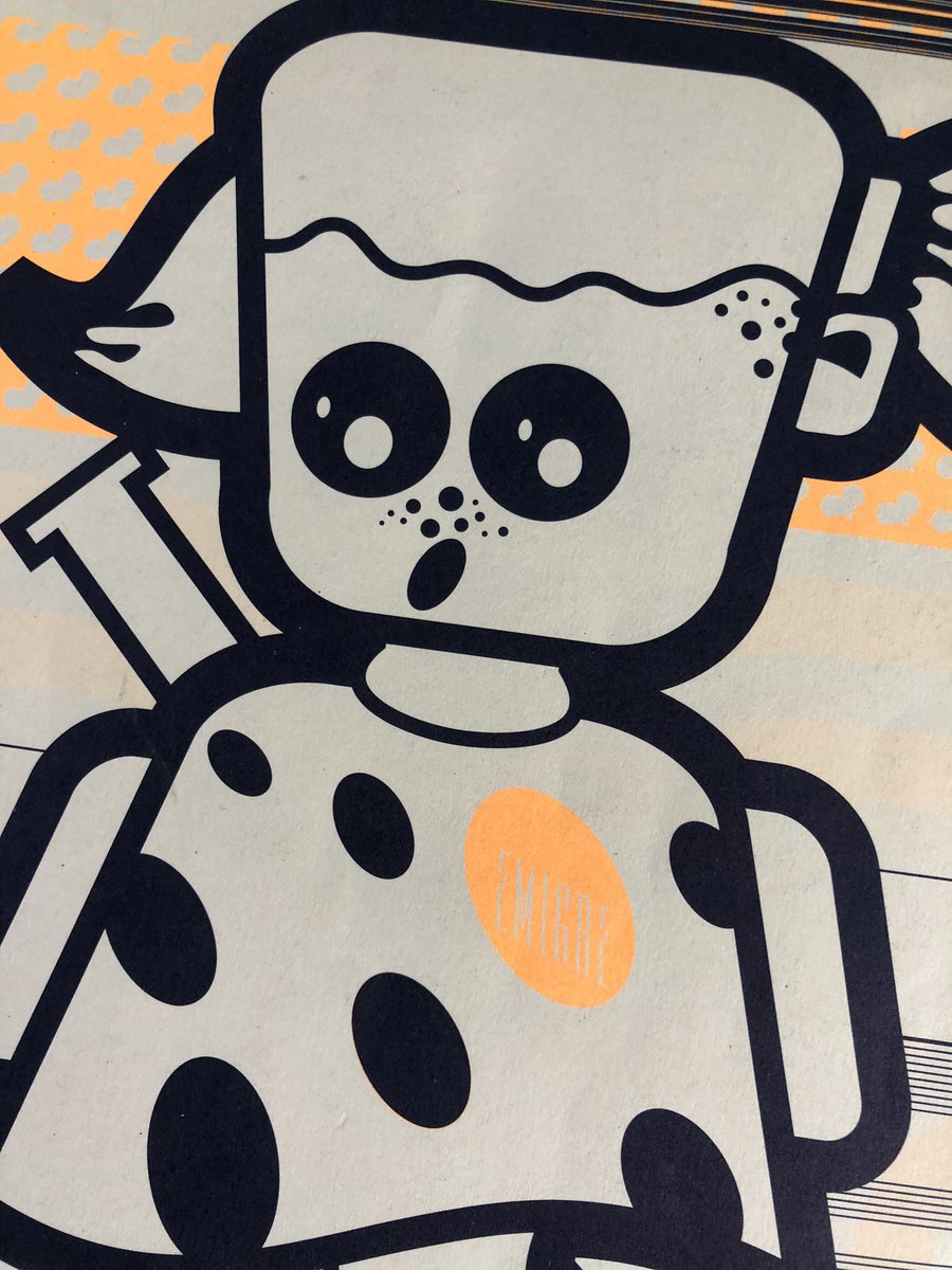 From the archive. 1994 Emigre. Design by DR. The fluro orange has faded a bit, but still great.