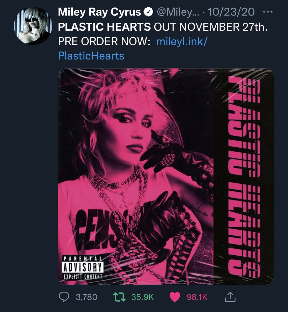 Never be me miley. Never be me miley