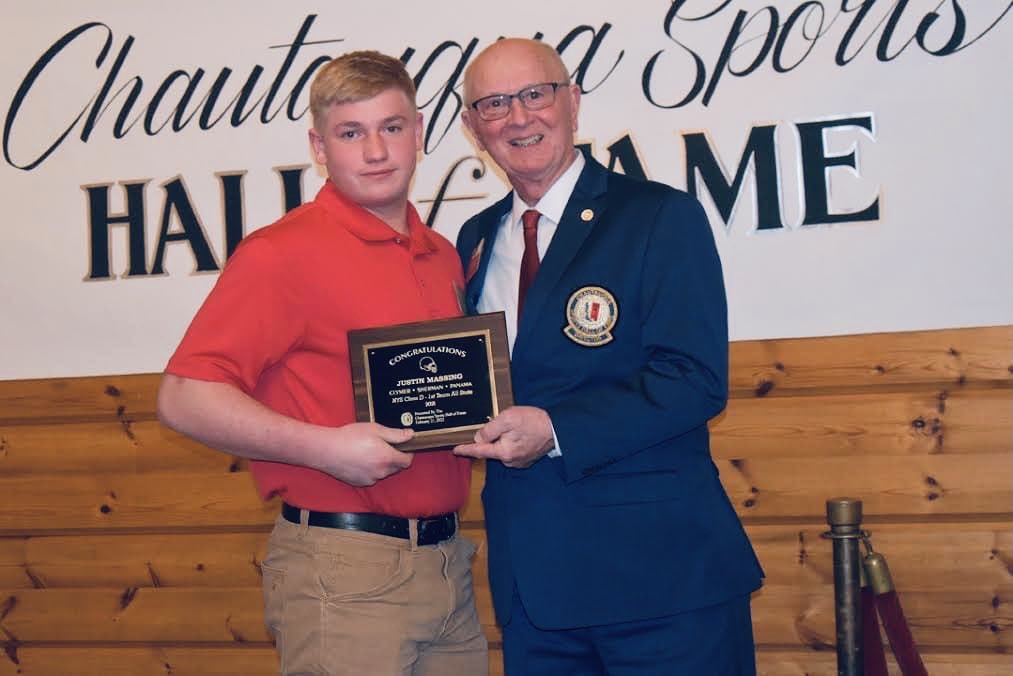Congratulations to our <a href="/JustinMassing/">Justin Massing</a>  for being honored last night at the Chautauqua Sports Hall of Fame Banquet! We are proud of you!