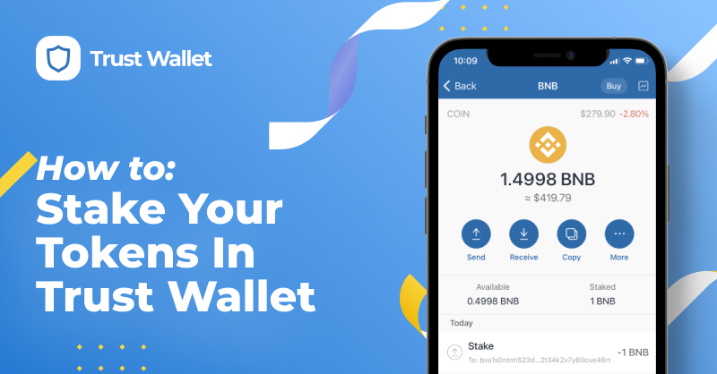 TrustWallet's tweet photo. Want to earn some passive income in your Trust Wallet but not sure how? Well, staking could be a great option.

So, here's a series of token-specific staking tutorials which will help you on your way👇