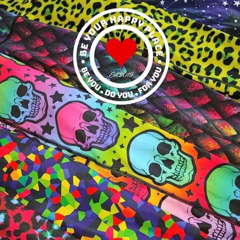 Next up joining us in the race village is @beyourhappyplace,bringing just about every crazy, wonderful design of active wear you can imagine!😆 They have also snuck in some brand new event exclusives that you can’t buy online😍