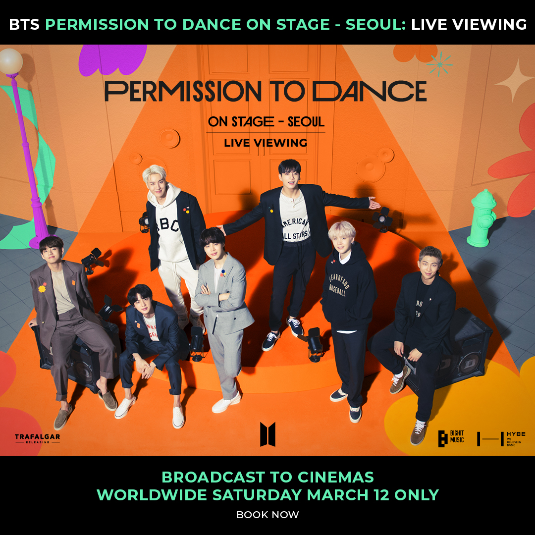 We wanna dance, the music's got us going! 🎵 

Join ARMY worldwide on March 12 and dance along to #BTS live from Seoul in your local Cineplex theatre! Tickets are on sale now! ➡️ cinplx.co/35kMm5K

#PTDLIVEVIEWING