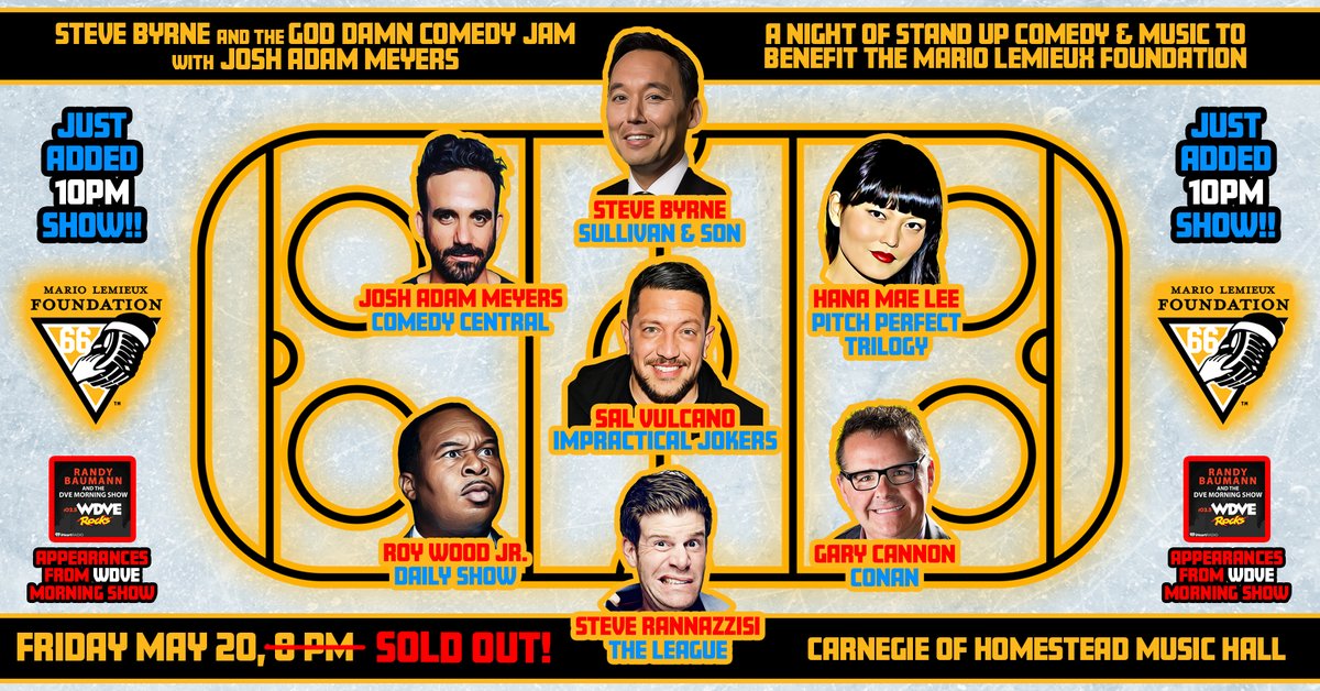 The lineup <a href="/stevebyrnelive/">Steve Byrne</a> put together is too good for just one show. We're giving away a pair of tix for the just-added second show of the God Damn Comedy Jam! Follow &amp; RT this to enter. Pulling a winner on tonight at 7.