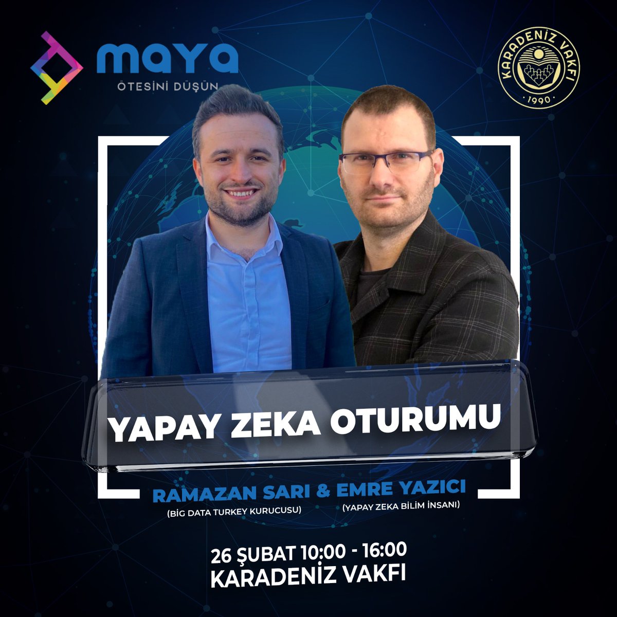 bigdataturkey_'s tweet photo. Dijital Dönüşüm Zirvesi’nin ilk oturumu “Yapay Zeka Oturumu” olacak. Kurucumuz Ramazan SARI ve mentor üyemiz Emre YAZICI dijital dönüşüm çağında yapay zekanın önemine değinecekler.

Katılım için formu doldurmanız gerekmektedir.
https://t.co/z7X9wznJyj https://t.co/JQQSVr4Z7A