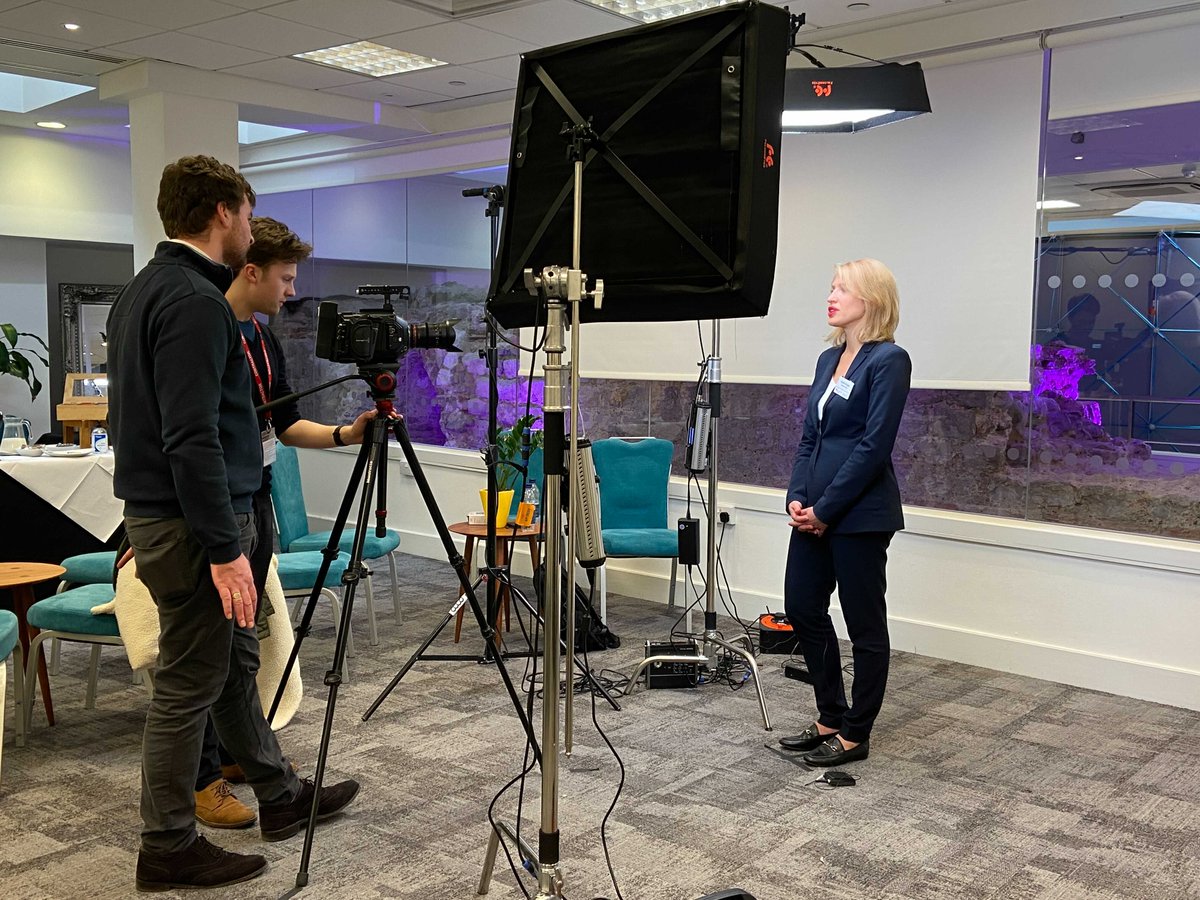 TradingTechIns's tweet photo. At #TTSLDN - @ambergroup_io's Sophia Shluger interviewed by @filmpunks_tv - recording some content for anyone not able to make it to today's smashing event. https://t.co/oRL5rAscTy