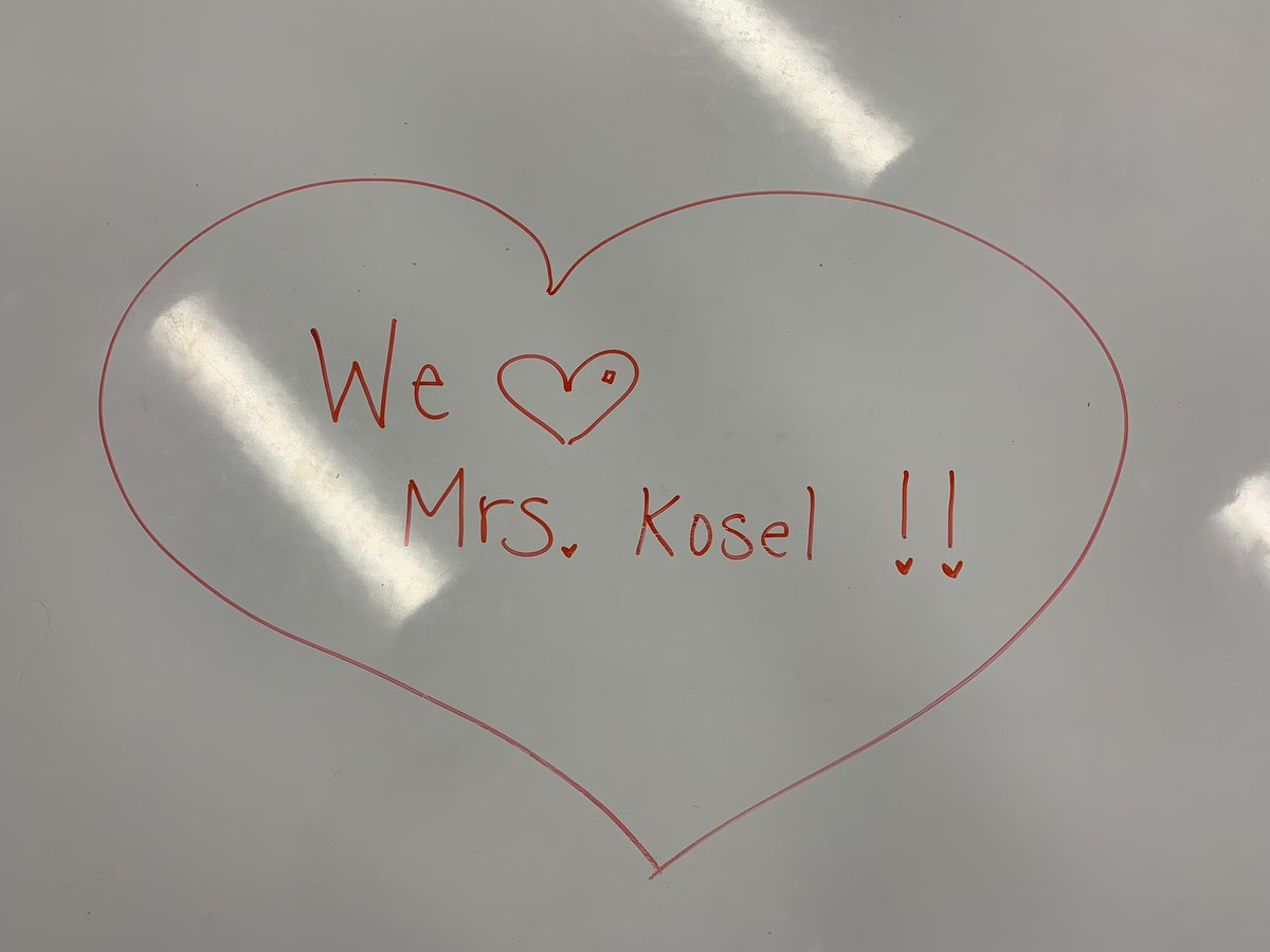 Walked into my room and saw this kind note this morning!! Thank you to whoever wrote this—you made my week!!❤️<a href="/BryantElem/">Bryant Elementary</a> #rak #kindness #bengalpride #iteachmath