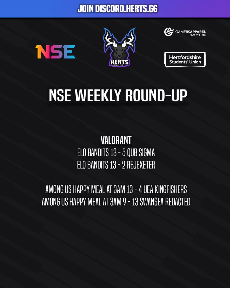 Herts SU Esports Society tweet media