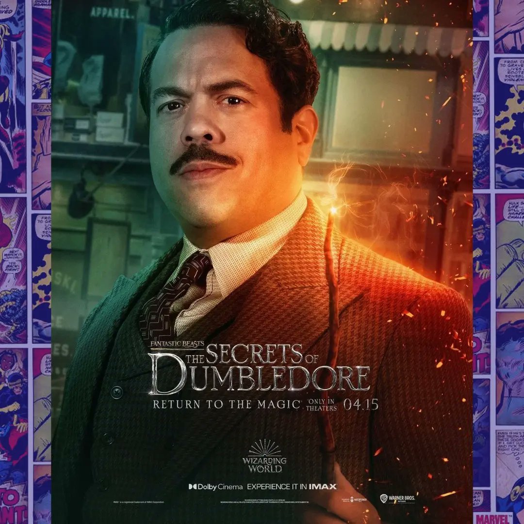 MrChori_'s tweet photo. Tras el anuncio de ayer del próximo trailer, se han revelado estos increibles posters individuales de #animalesfantasticos #lossecretosdedumbledore 
Vemos aquí a algunos de nuestros protagonistas pero extraña que no veamos a #grindelwald 🤔 ¿habrá alguna sorpresa? https://t.co/jfa4vQk4jx