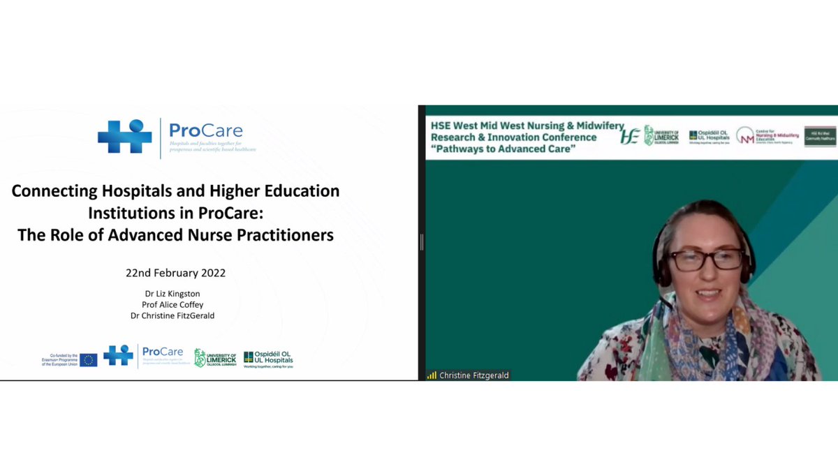 CommHealthMW's tweet photo. Dr. Christine Fitzgerald closing this session with 'Connecting Hospitals and Higher Education Institutions in ProCare: The Role of Advanced Nurse Practitioners'
#HSENMRIC #HSE #research https://t.co/qxTLOymgkt