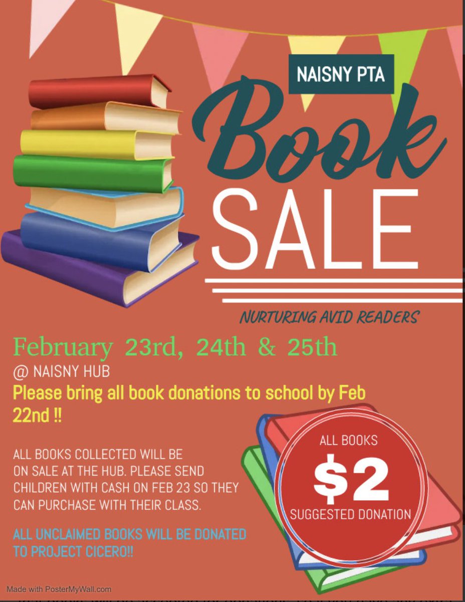 NAISNY's tweet image. We are so pleased that our #naisny PTA is helping to nurture avid readers by holding our annual Book Sale. Thank you to all the families who have donated books, we look forward to the children exploring them this week.