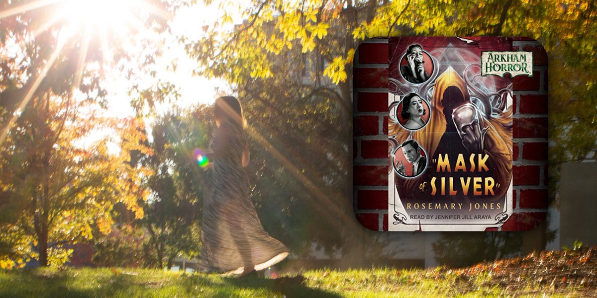 Happy #AudiobookBirthday to "Mask of Silver" by Rosemary Jones from <a href="/TantorAudio/">Tantor Audio</a>, part of the Arkham Horror universe. Horror is a new genre for me to narrate, but I had a great time digging into the world of this novel and these characters. audible.com/pd/Mask-of-Sil…