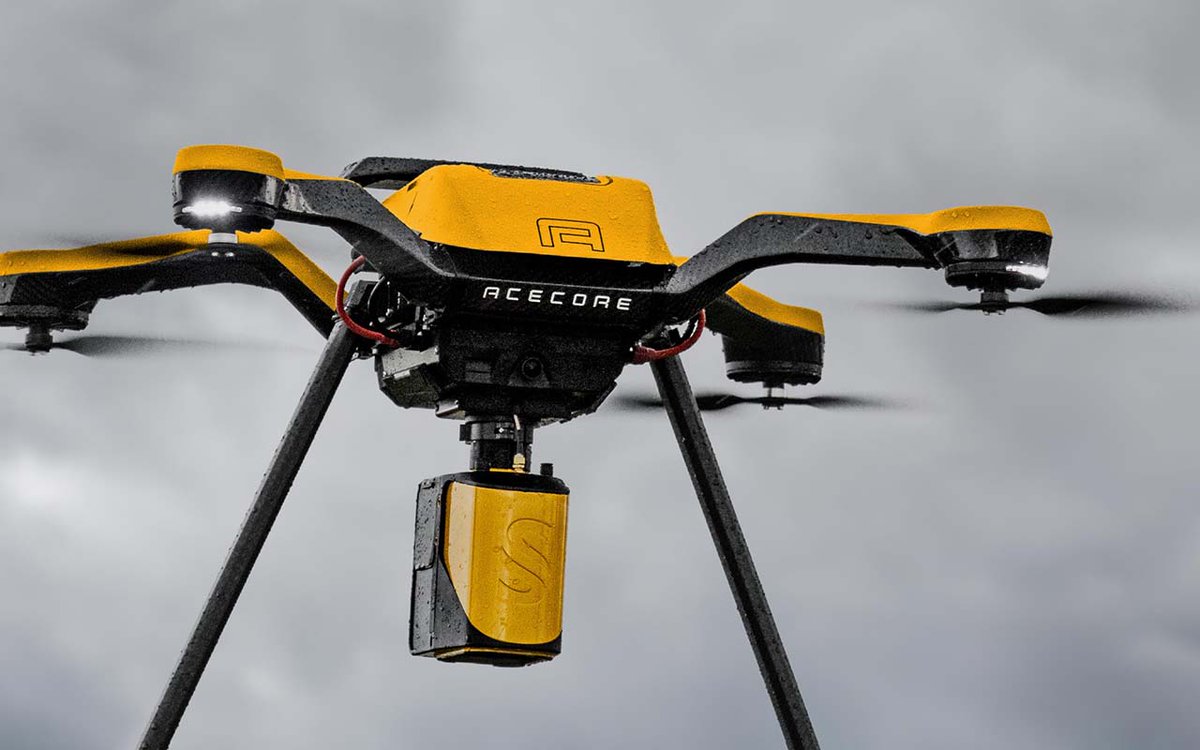 acecoretech's tweet image. Yellow weather in the UK? Let&apos;s go! @aethadrones @YellowScan