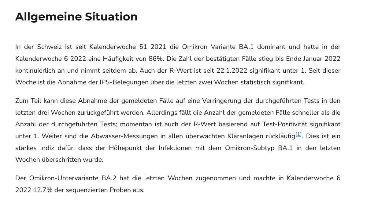 Scientific Advisory Panel COVID-19 (@sciap_covid19) on Twitter photo Epidemiologische Lagebeurteilung 📅 21 Februar 2022
➡️ sciencetaskforce.ch/epidemilogisch… Epidemiologische Lagebeurteilung 📅 21 Februar 2022
➡️ sciencetaskforce.ch/epidemilogisch…